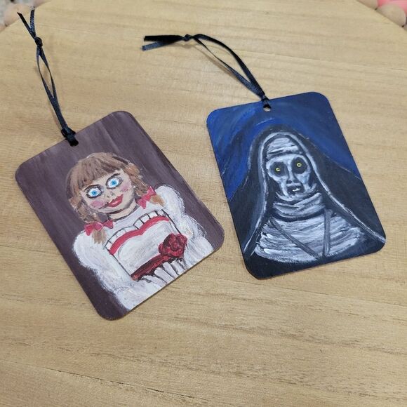 Other - Handpainted Annabelle & The Nun Inspired ornaments